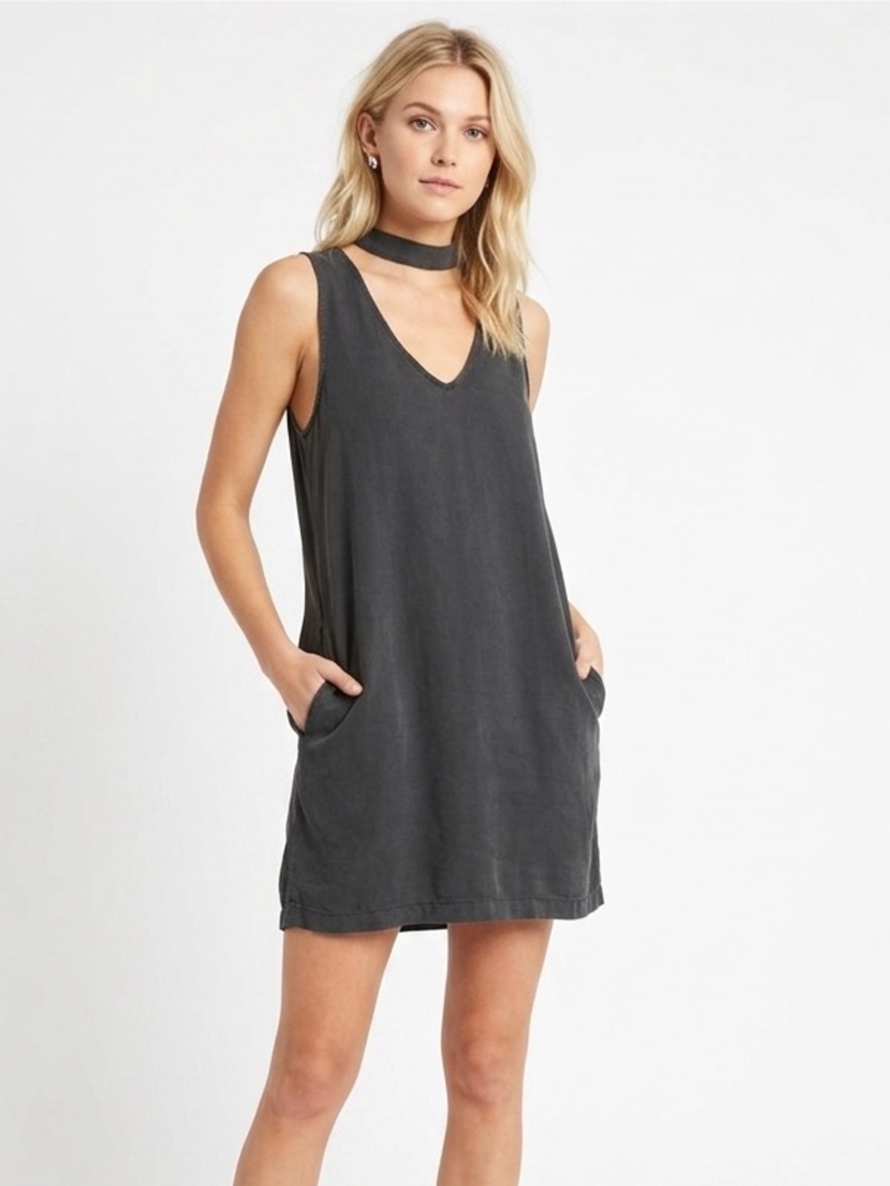 Cloth and stone by Anthropologie grey dress size small